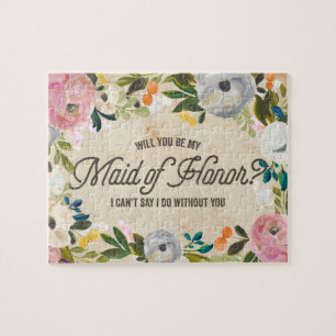  Florals   Maid of Honor Puzzle Legpuzzel