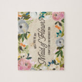  Florals | Maid of Honor Puzzle Legpuzzel (Verticaal)