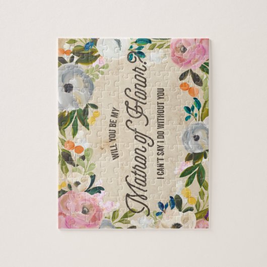  Florals | Matron van Honor Puzzle Legpuzzel (Verticaal)