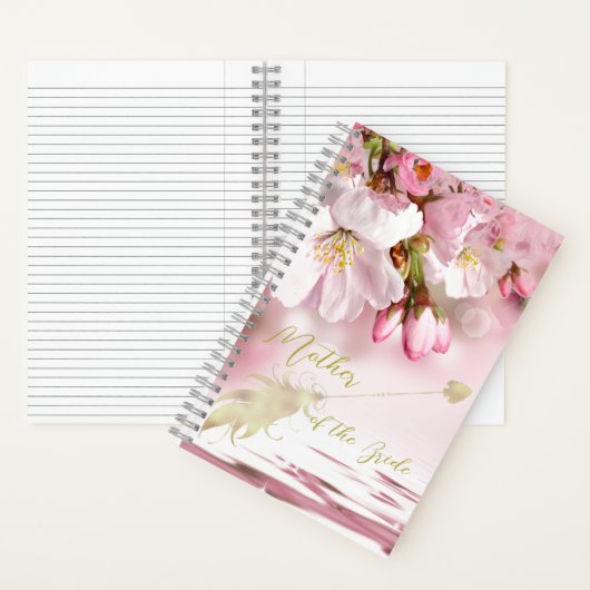 Florals Moeder van Bride Gepersonaliseerd Notitieboek (Binnen)