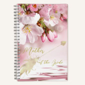 Florals Moeder van Bride Gepersonaliseerd Notitieboek (Voorkant)