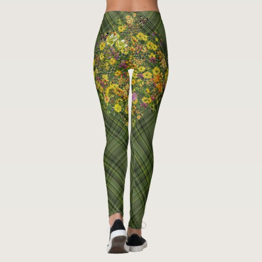 Florals op Pset Leggings (Achterkant)