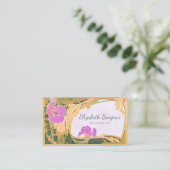 Florals PAPER, VORM EN GROOTTE - Visitekaartje (Staand voorkant)