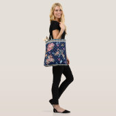 Florals, Polka Dots, Waterverf, marineachtergrond Tote Bag (Op model)