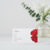 Florals - Red Daisy Visitekaartje (Staand voorkant)