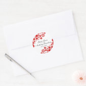  Florals Rode Stickers (Envelop)