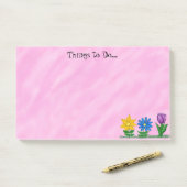  Florals Speciaal Roze Post Het Notiepaden Post-it® Notes (Op bureau)