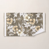 Florals Taupe, Ivory, White Blends Bad Handdoek (Handdoek)