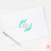  Florals Turquoise Stickers (Envelop)