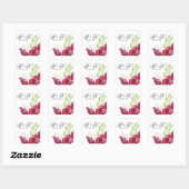 Florals van de lente-Waterverf Vierkante Sticker (Vel)