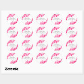  Florals Vibrant Roze Stickers (Vel)