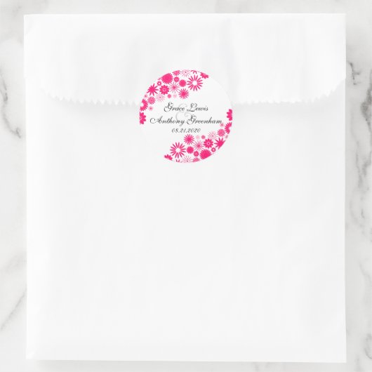 Florals Vibrant Roze Stickers (Tas)