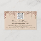 Florals voor bruiloft Banner Drift Logo QR Code Visitekaartje (Achterkant)
