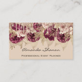 Florals voor bruiloft Banner Drift Logo QR Code Visitekaartje (Voorkant)