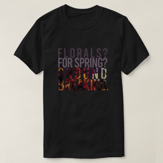 Florals voor lenteverbraak. Devil Wears Pra T-shirt (Design voorkant)