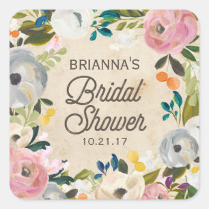 Florals Vrijgezellenfeest Sticker