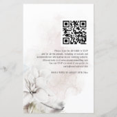 Florals Weddenschap over budgettaire QR White Wate (Achterkant)