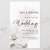 Florals Weddenschap over budgettaire QR White Wate (Voorkant)