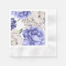Florals Wedding White and Blue Peony