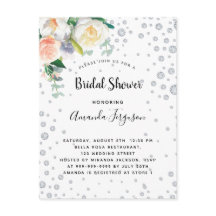 Florals white rose gold glamoureus vrijgezellenfee