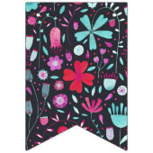 FloralWatercolor Dark Vlaggetjes (Eerste vlag)