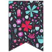 FloralWatercolor Dark Vlaggetjes (Derde vlag)