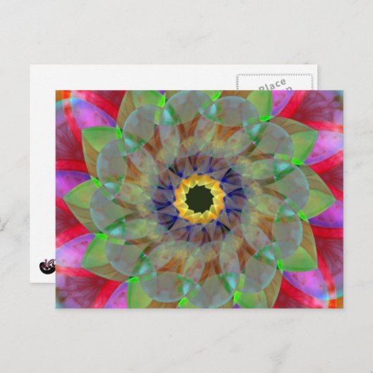 Floramoeba Gold Briefkaart (Voorkant / Achterkant)