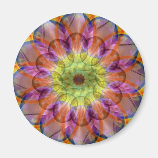 Floramoeba Star Mandala Magneet (Voorkant)