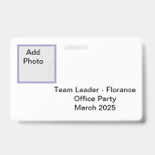 Florance ID-badge Badge (Achterkant)