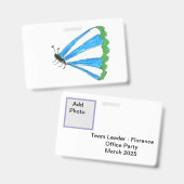 Florance ID-badge Badge (Voor- en achterkant)