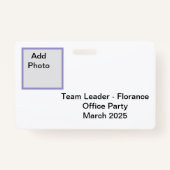 Florance ID-badge Badge (Achterkant)