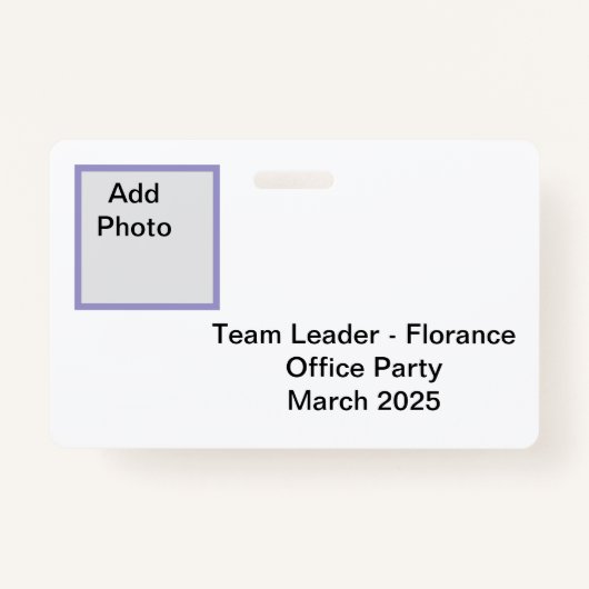 Florance ID-badge Badge (Achterkant)