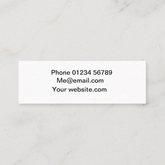 Florance Mini Visitekaartje (Achterkant)