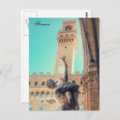 Florance-Piazza della Signoria Briefkaart (Voorkant / Achterkant)