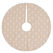  floranje wit vocht roodbruin patroon kerstboom rok (Voorkant)