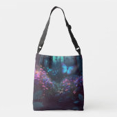 Flora's abstract haarbos crossbody tas (Achterkant)