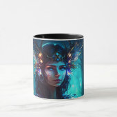 Flora's abstract haarbos mok (Midden)