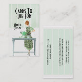 Flora's Fondue in Green Visitekaartje (Voorkant / Achterkant)