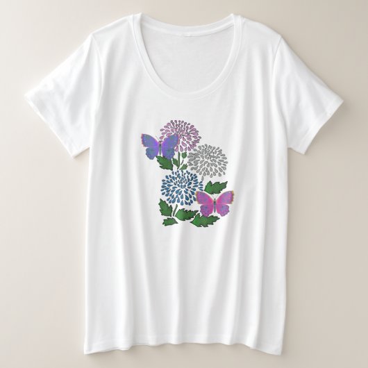 Floratopia Grote Maat T-shirt (Design voorkant)
