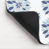 florblauw patroon muismat (Hoek)