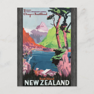 Flords Otago Southland South Island Newzealand, Vi Briefkaart