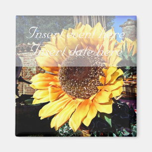 Floreaal sparen de datum Sjabloon van het Magnet