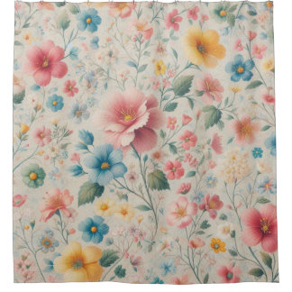 Floreal 1 douchegordijn