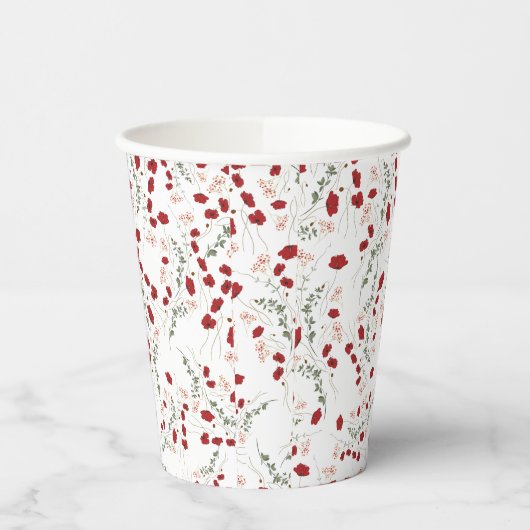 Floreal papieren bekers (Links)