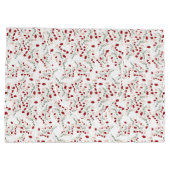 Floreal papieren boodschappentassen groot cadeauzakje (Achterkant)