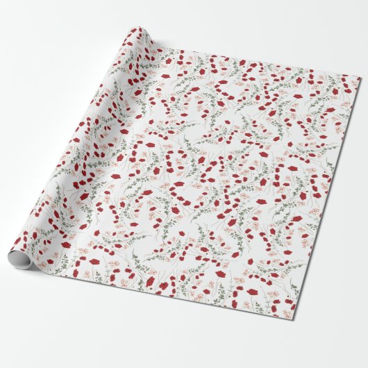 Floreal Wrapping Paper Cadeaupapier (Uitgerold)