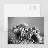 Floreal zwart-wit Briefkaart (Voorkant / Achterkant)