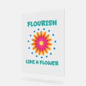 Florece como una flor acryl bord (Hoek)