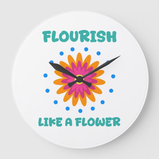 Florece como una flor grote klok (Voorkant)