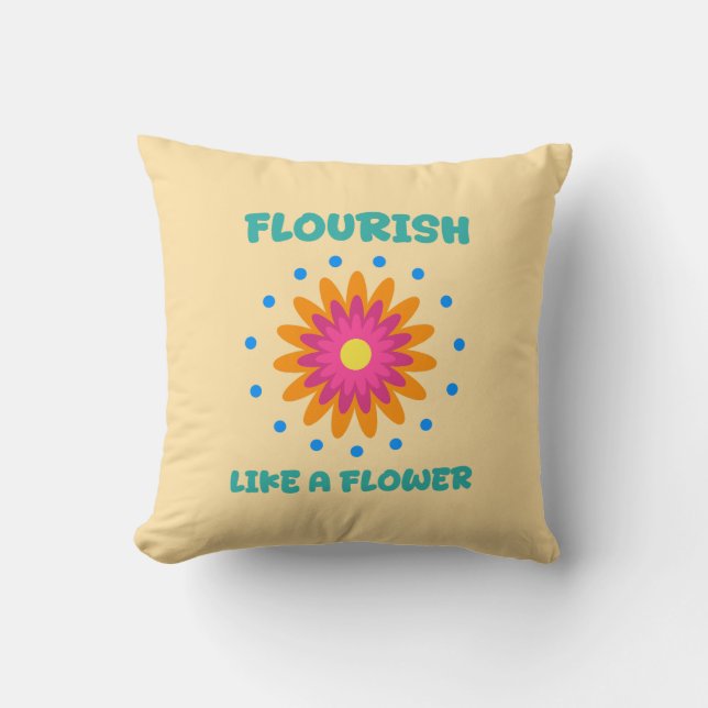 Florece como una flor kussen (Voorkant)
